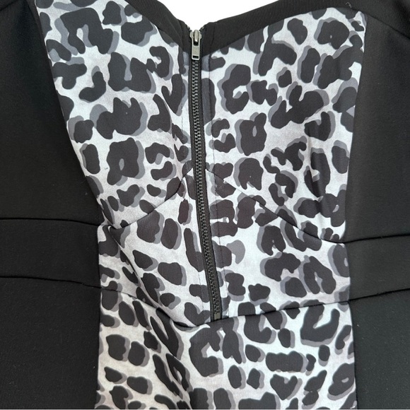 Torrid Black and Gray Bodycon Leopard Dress - Picture 2 of 8